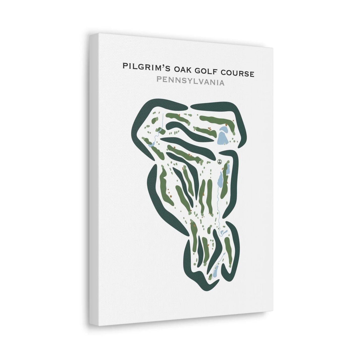 Pilgrim's Oak Golf Course, Pennsylvania - Printed Golf Courses