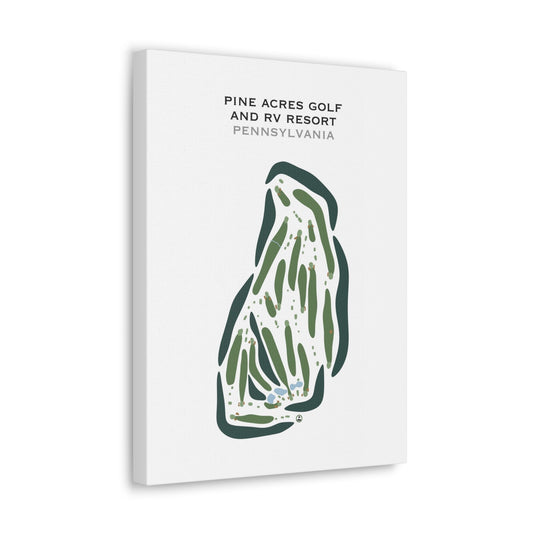 Pine Acres Golf & RV Resort, Pennsylvania - Printed Golf Courses