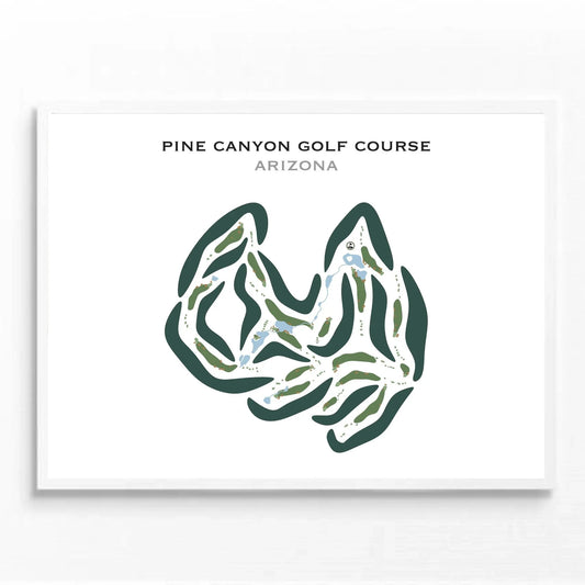 Pine Canyon Golf Course, Arizona - Printed Golf Courses