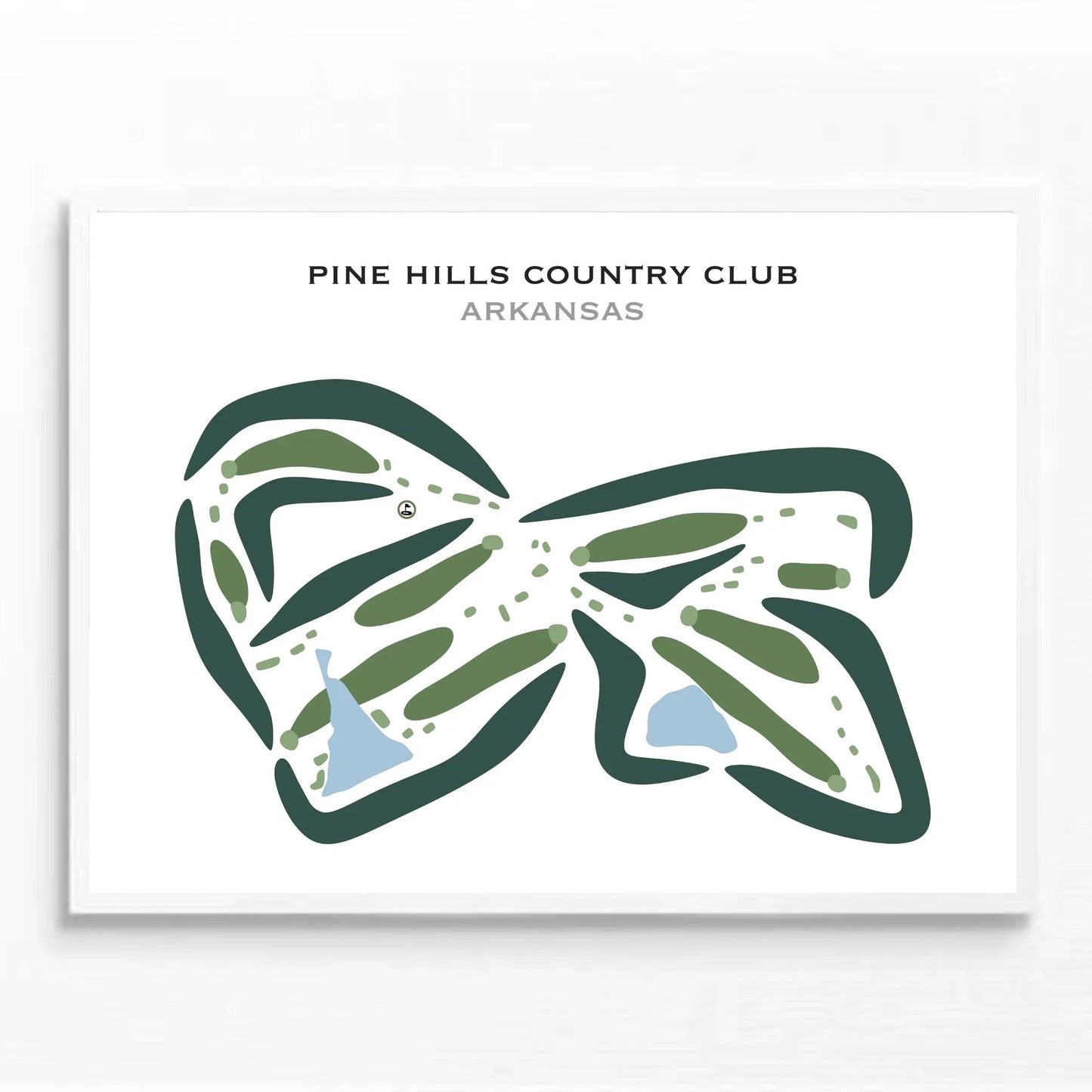 Pine Hills Country Club, Arkansas - Printed Golf Courses