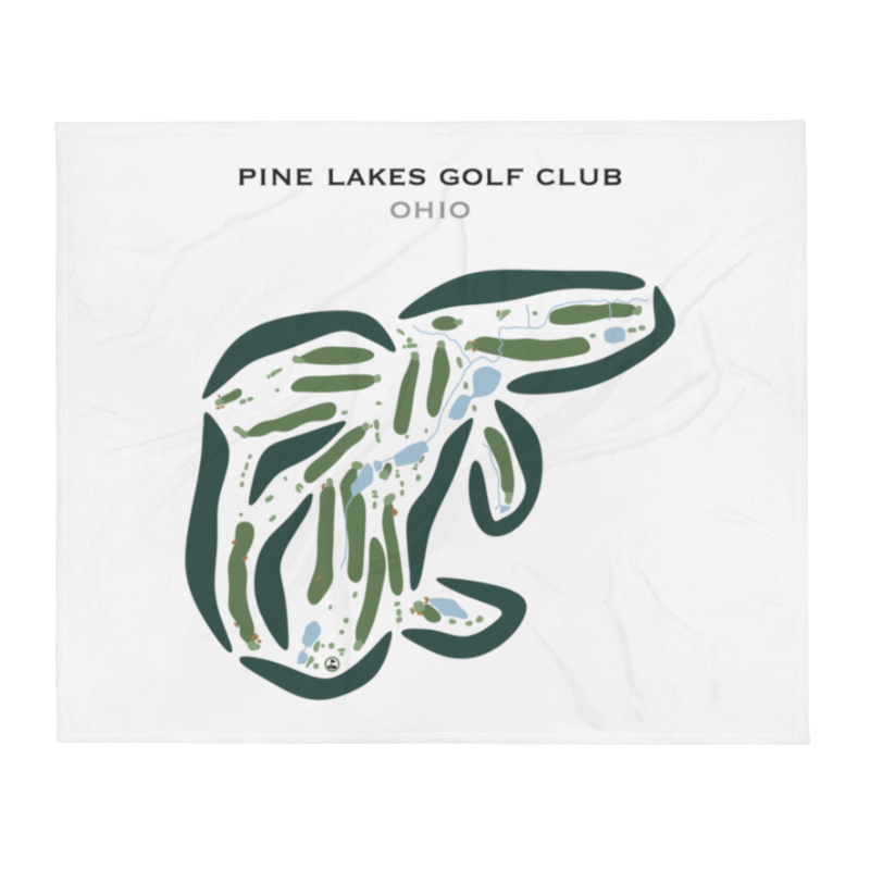 Pine Lakes Golf Club, Ohio - Printed Golf Courses