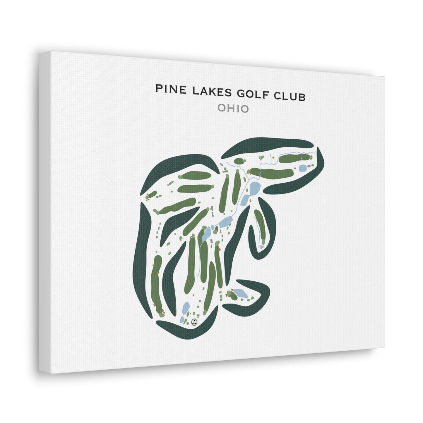 Pine Lakes Golf Club, Ohio - Printed Golf Courses