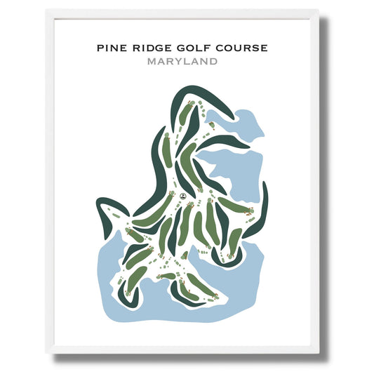 Pine Ridge Golf Course, Maryland - Printed Golf Courses