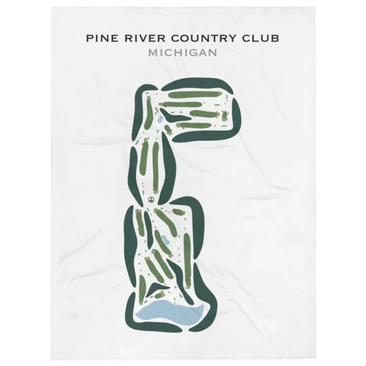Pine River Country Club, Alma, Michigan - Printed Golf Courses