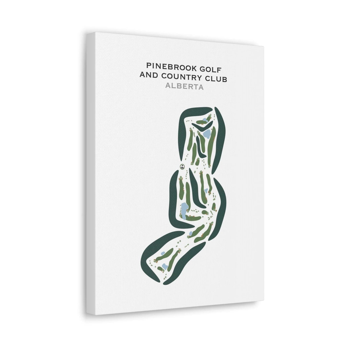 Pinebrook Golf & Country Club, Alberta, Canada - Printed Golf Courses
