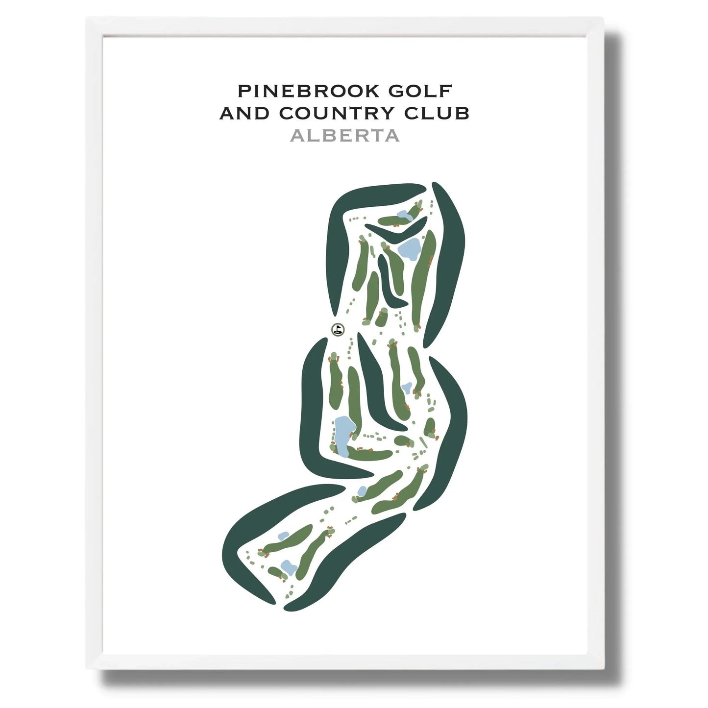 Pinebrook Golf & Country Club, Alberta, Canada - Printed Golf Courses