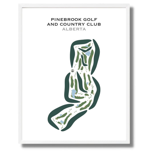 Pinebrook Golf & Country Club, Alberta, Canada - Printed Golf Courses