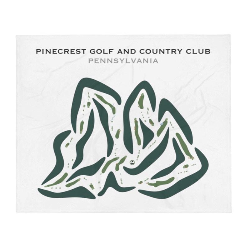 Pinecrest Lake Golf & Country Club, Pennsylvania - Printed Golf Courses