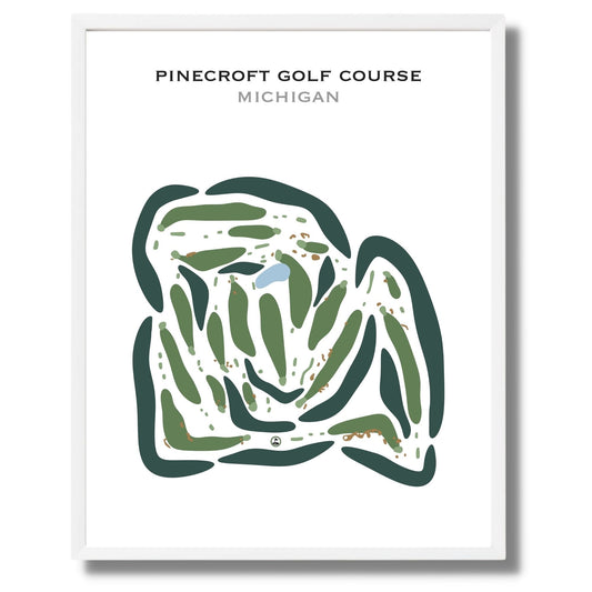 Pinecroft Golf Course, Michigan - Printed Golf Courses