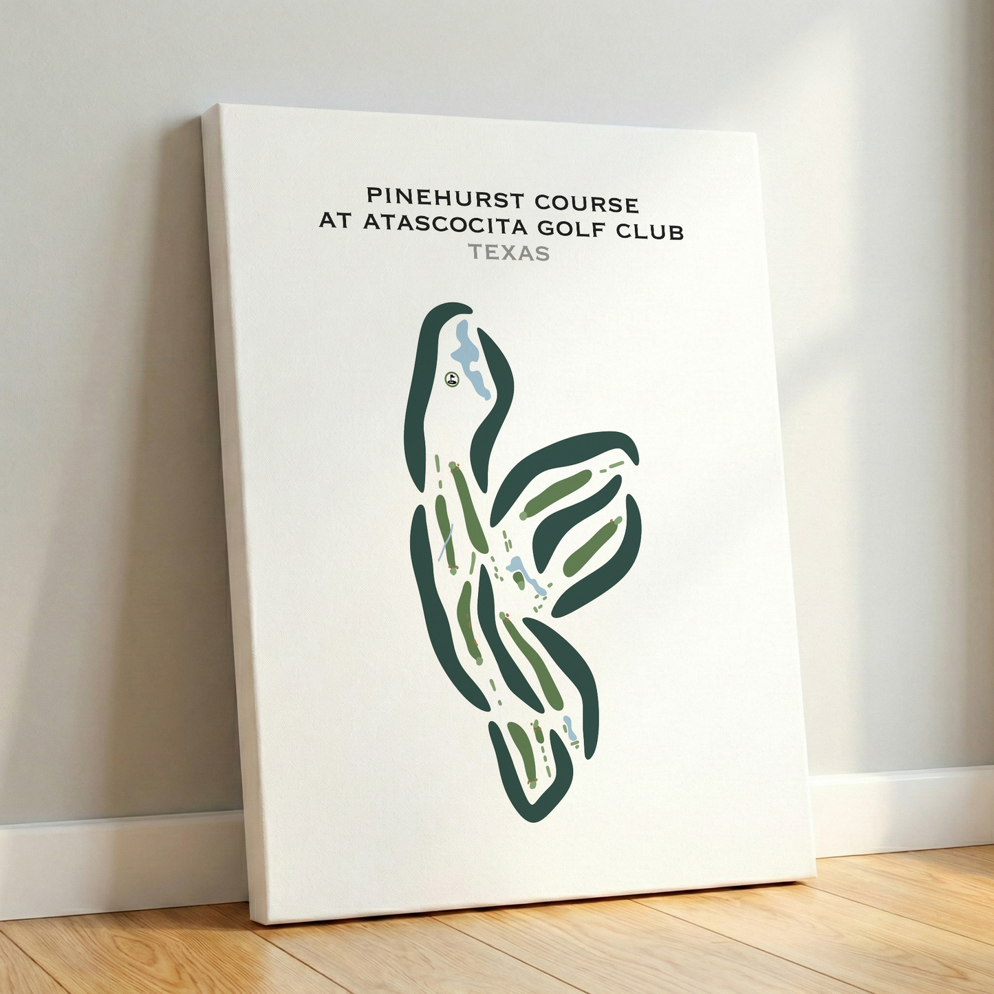 Pinehurst Course at Atascocita Golf Club, Texas - Printed Golf Courses