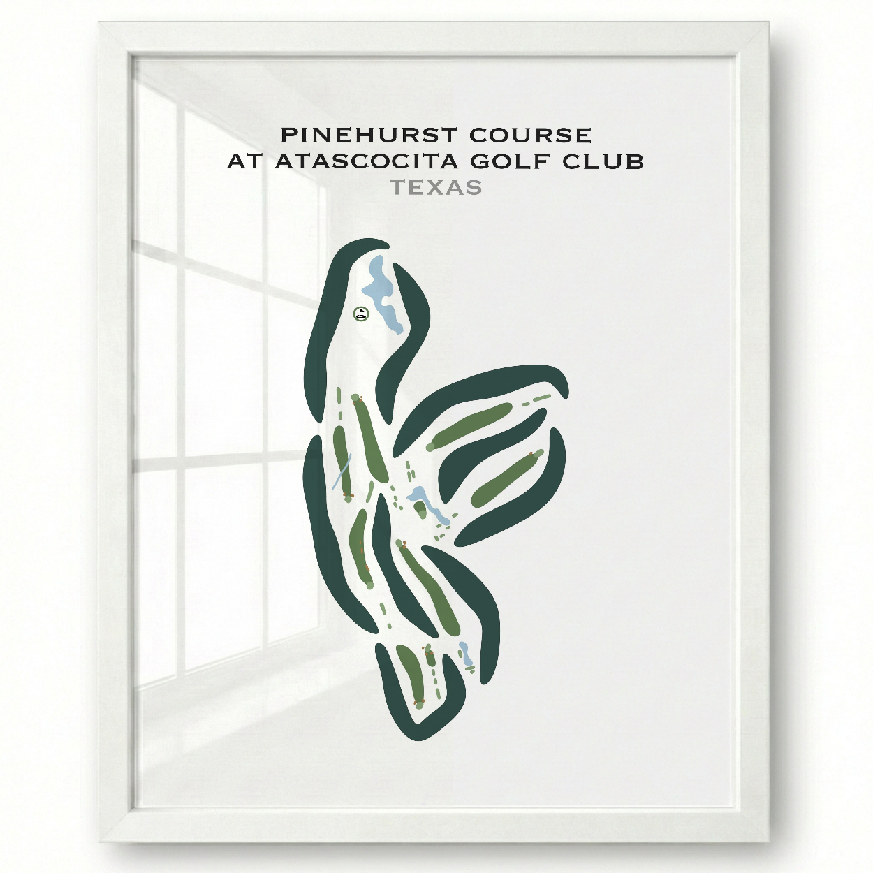 Pinehurst Course at Atascocita Golf Club, Texas - Printed Golf Courses