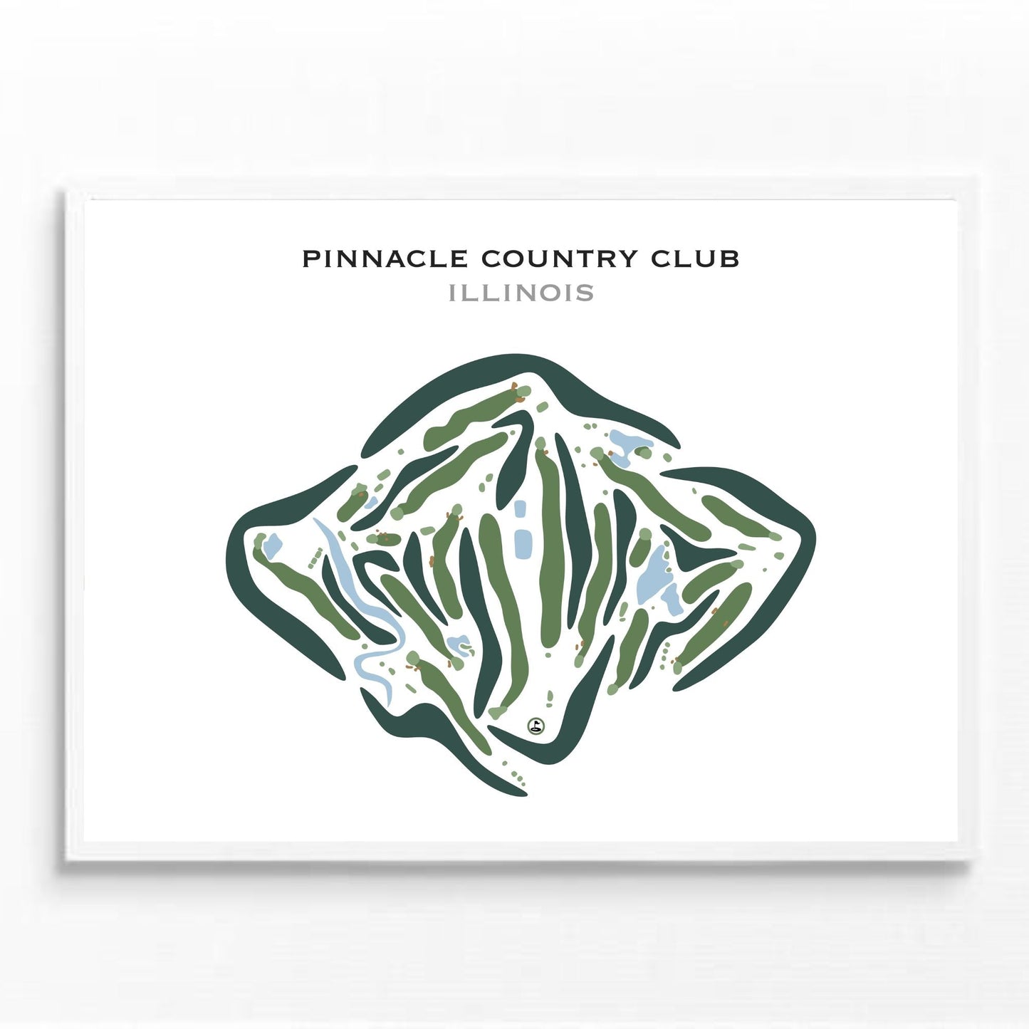 Pinnacle Country Club, Illinois - Printed Golf Courses