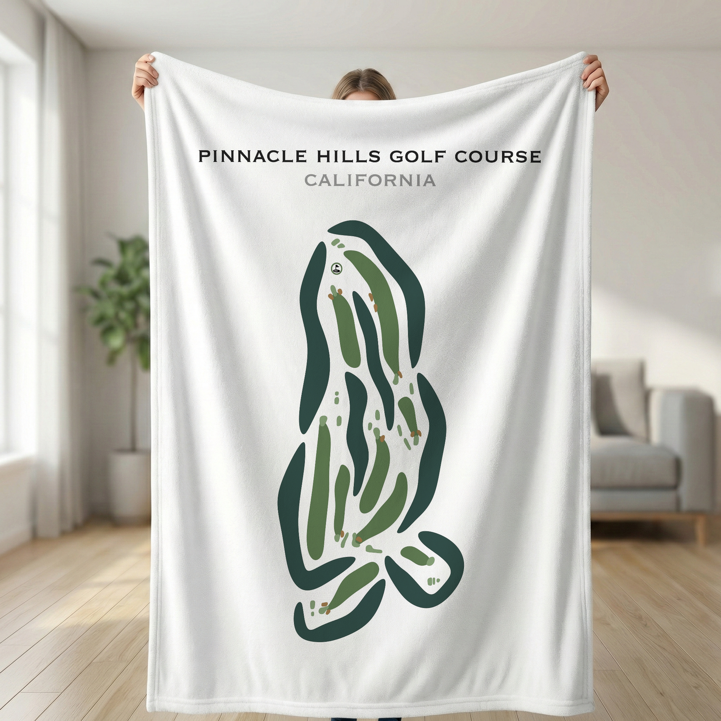 Pinnacle Hills Golf Course, California - Printed Golf Courses