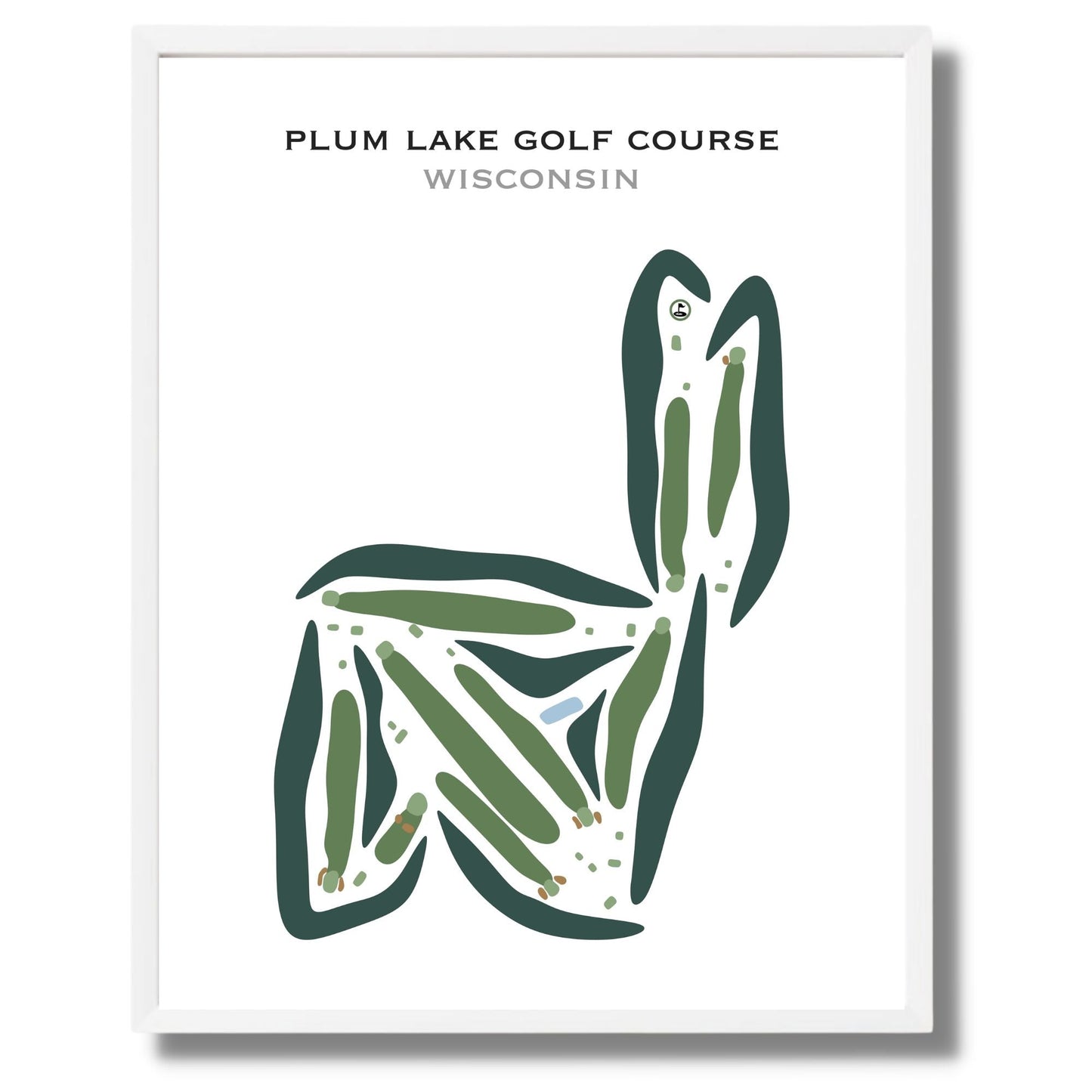 Plum Lake Golf Course, Wisconsin - Printed Golf Courses