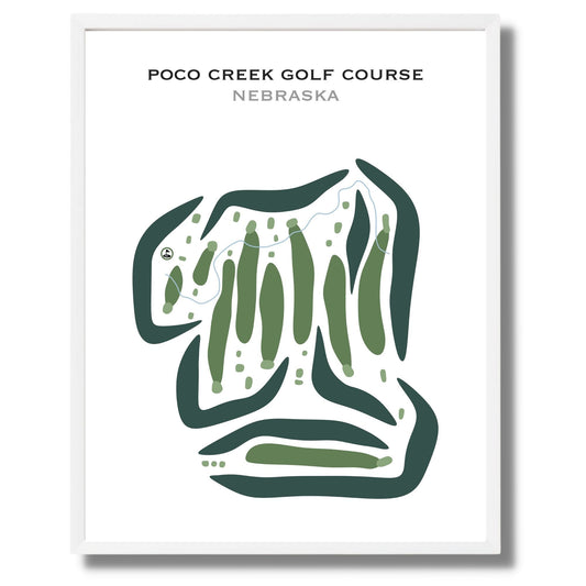 Poco Creek Golf Course, Nebraska - Printed Golf Courses
