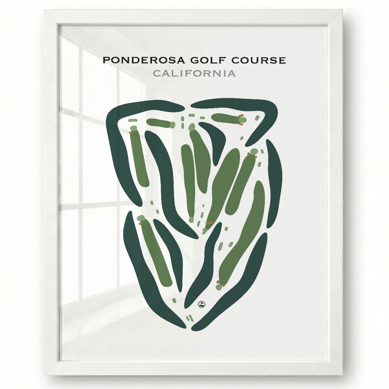 Ponderosa Golf Course, California - Printed Golf Courses
