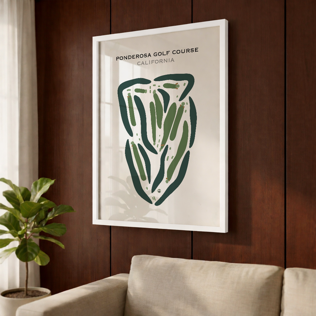 Ponderosa Golf Course, California - Printed Golf Courses