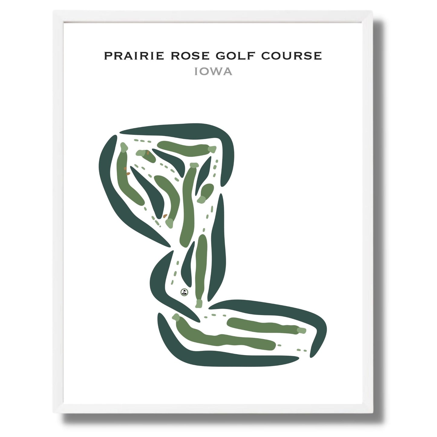 Prairie Rose Golf Course, Iowa - Printed Golf Courses