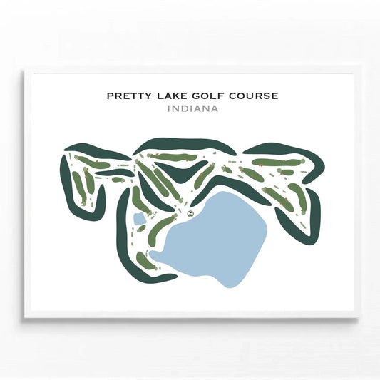 Pretty Lake Golf Course, Indiana - Printed Golf Courses