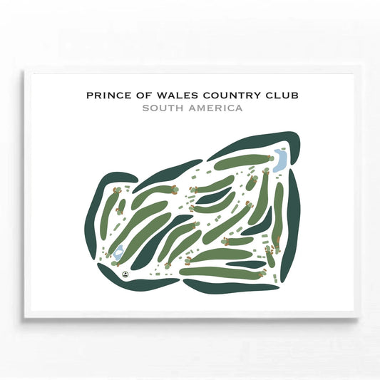Prince of Wales Country Club, South America - Printed Golf Courses
