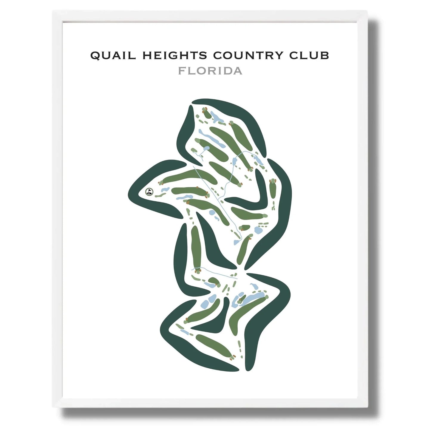Quail Heights Country Club, Florida - Printed Golf Courses