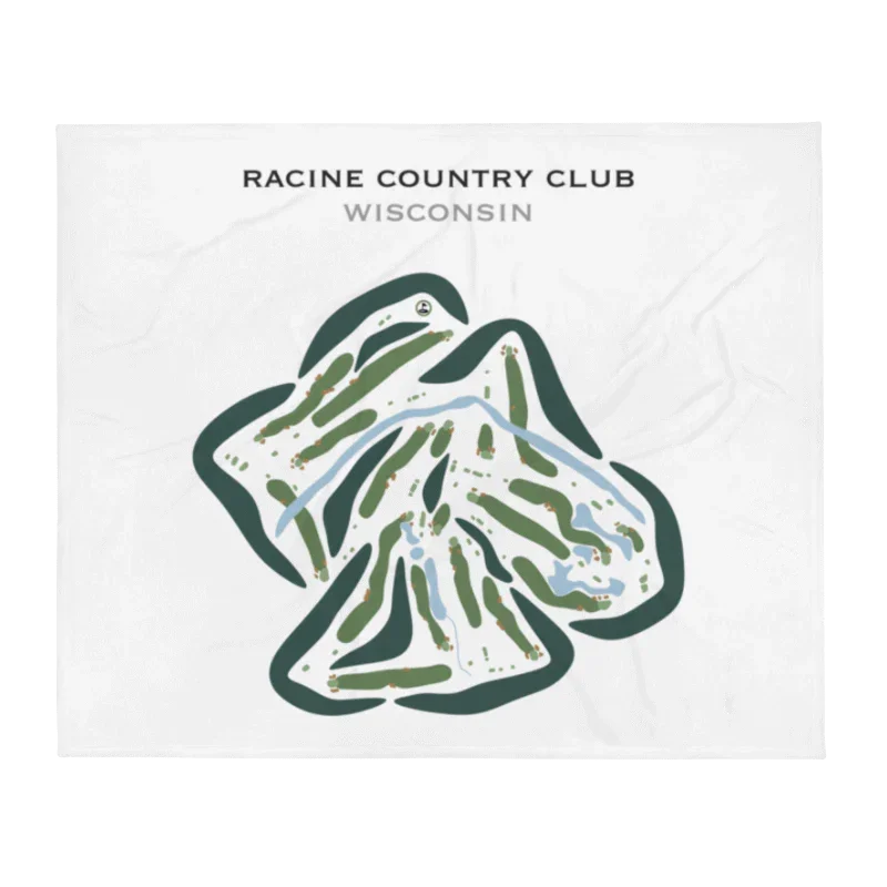 Racine Country Club, Wisconsin - Printed Golf Courses