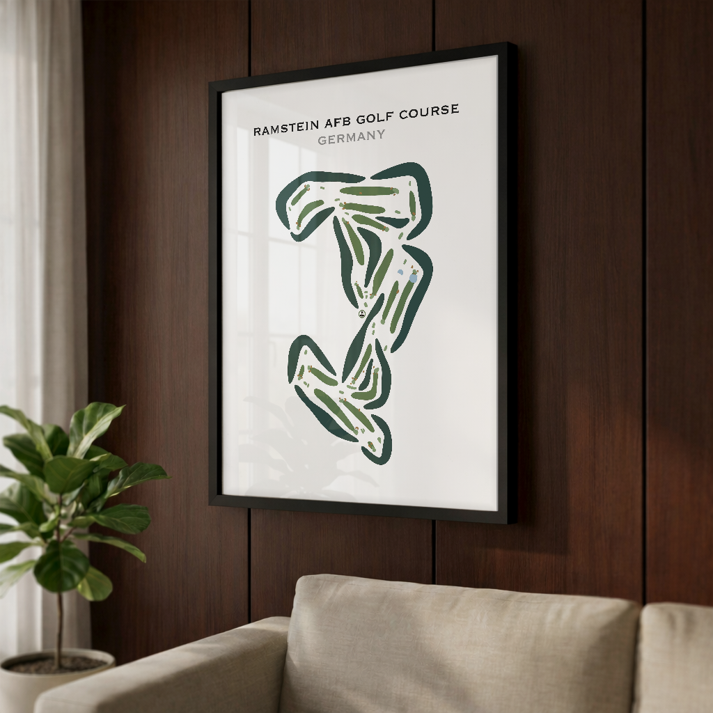 Ramstein AFB Golf Course, Germany - Printed Golf Courses