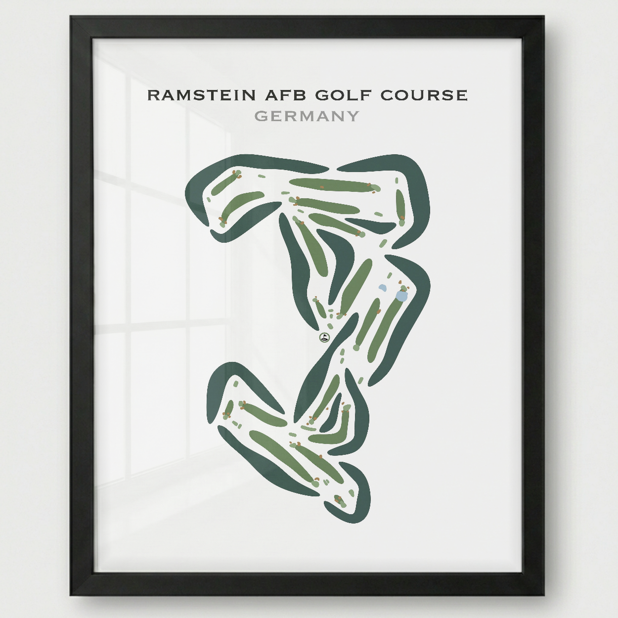 Ramstein AFB Golf Course, Germany - Printed Golf Courses