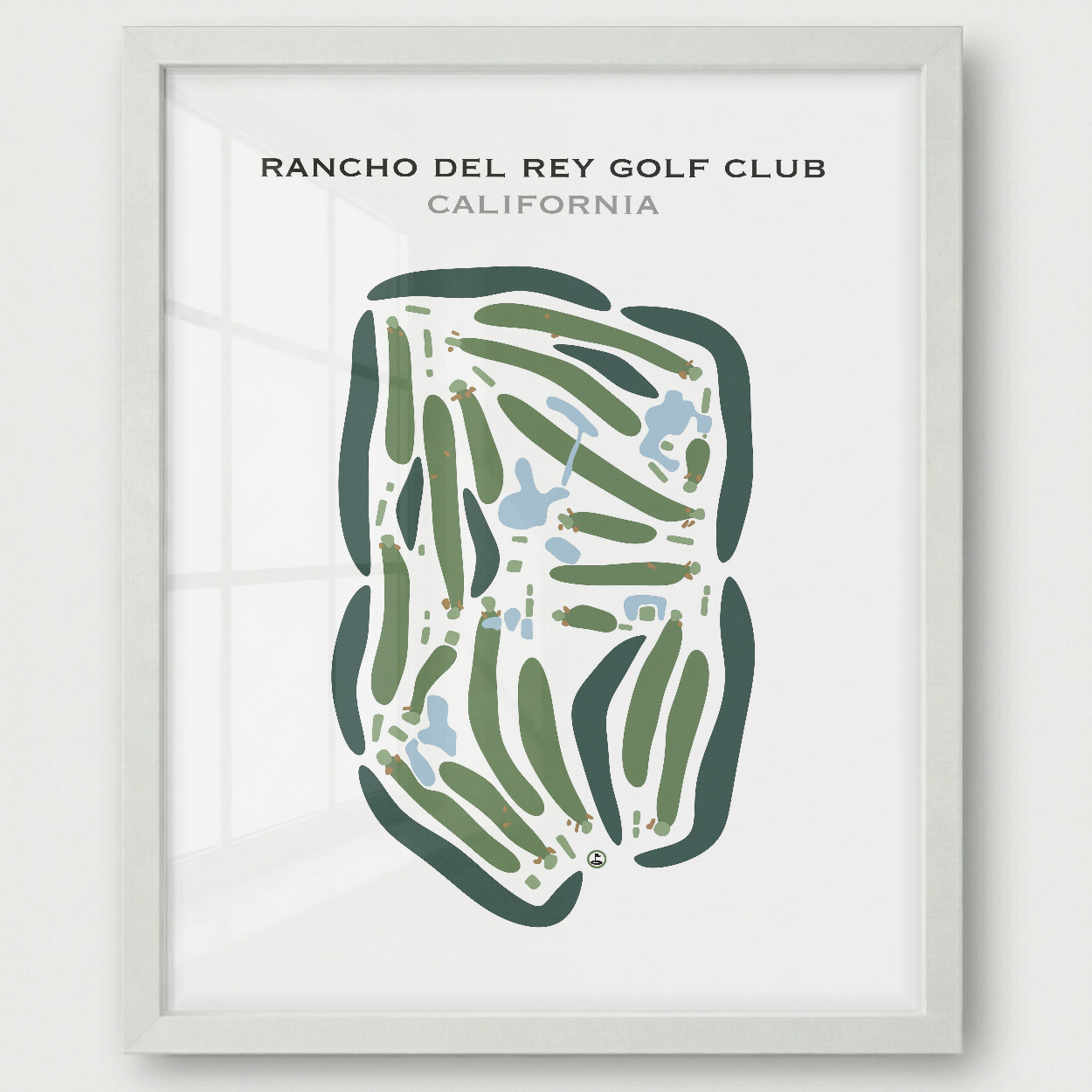 Rancho Del Rey Golf Club, California - Printed Golf Courses