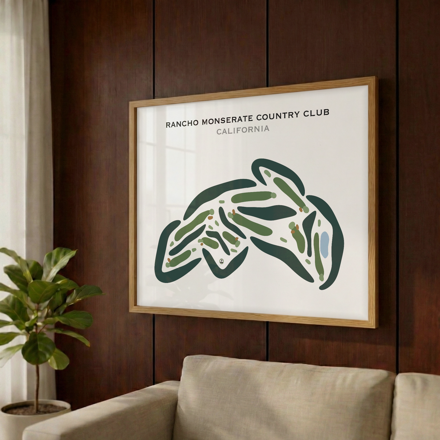 Rancho Monserate Country Club, California - Printed Golf Courses