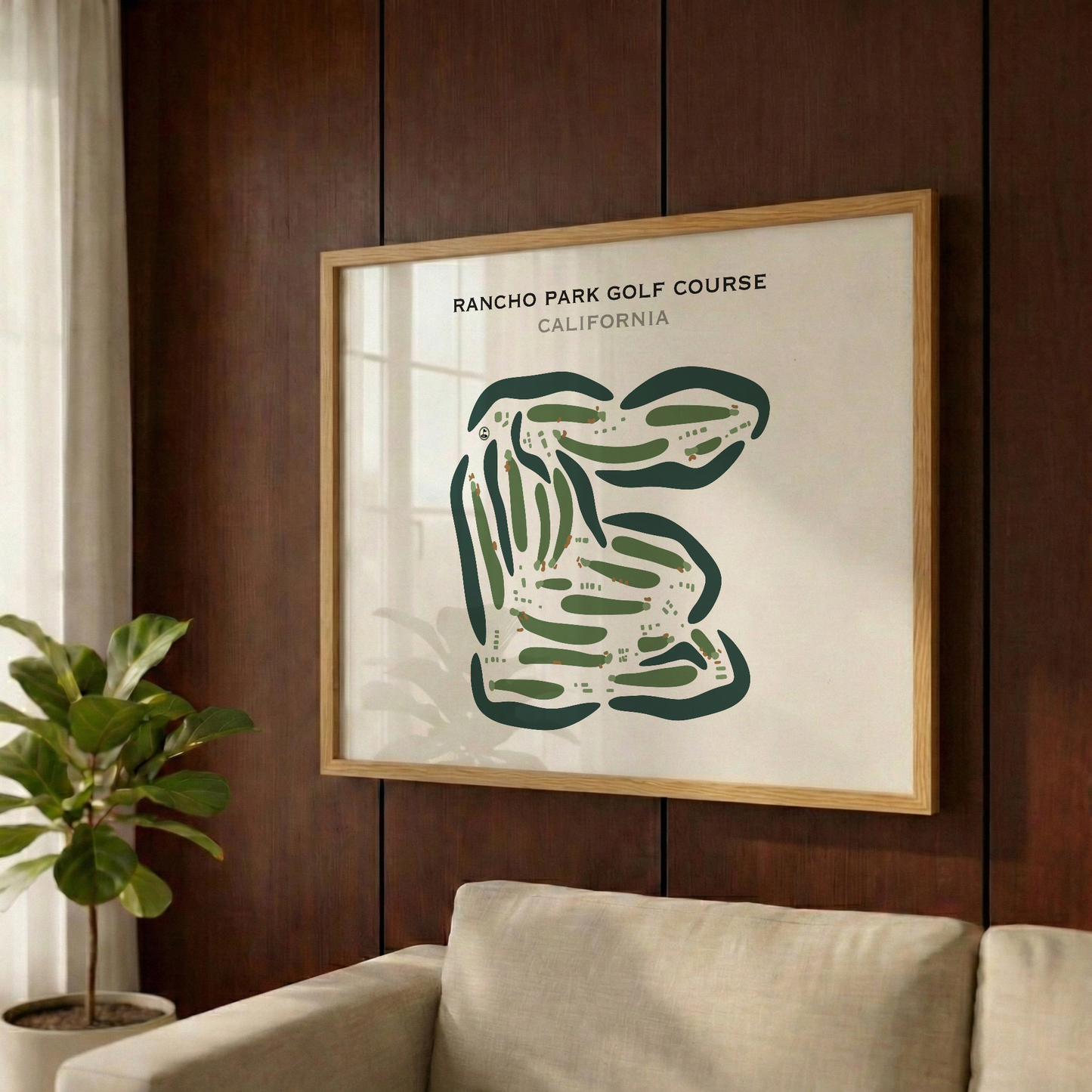 Rancho Park Golf Course, California - Printed Golf Courses