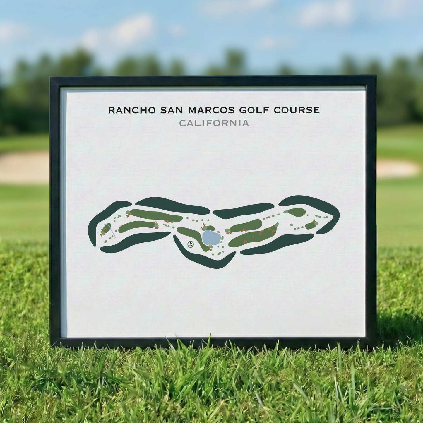 Rancho San Marcos Golf Course, California - Printed Golf Courses