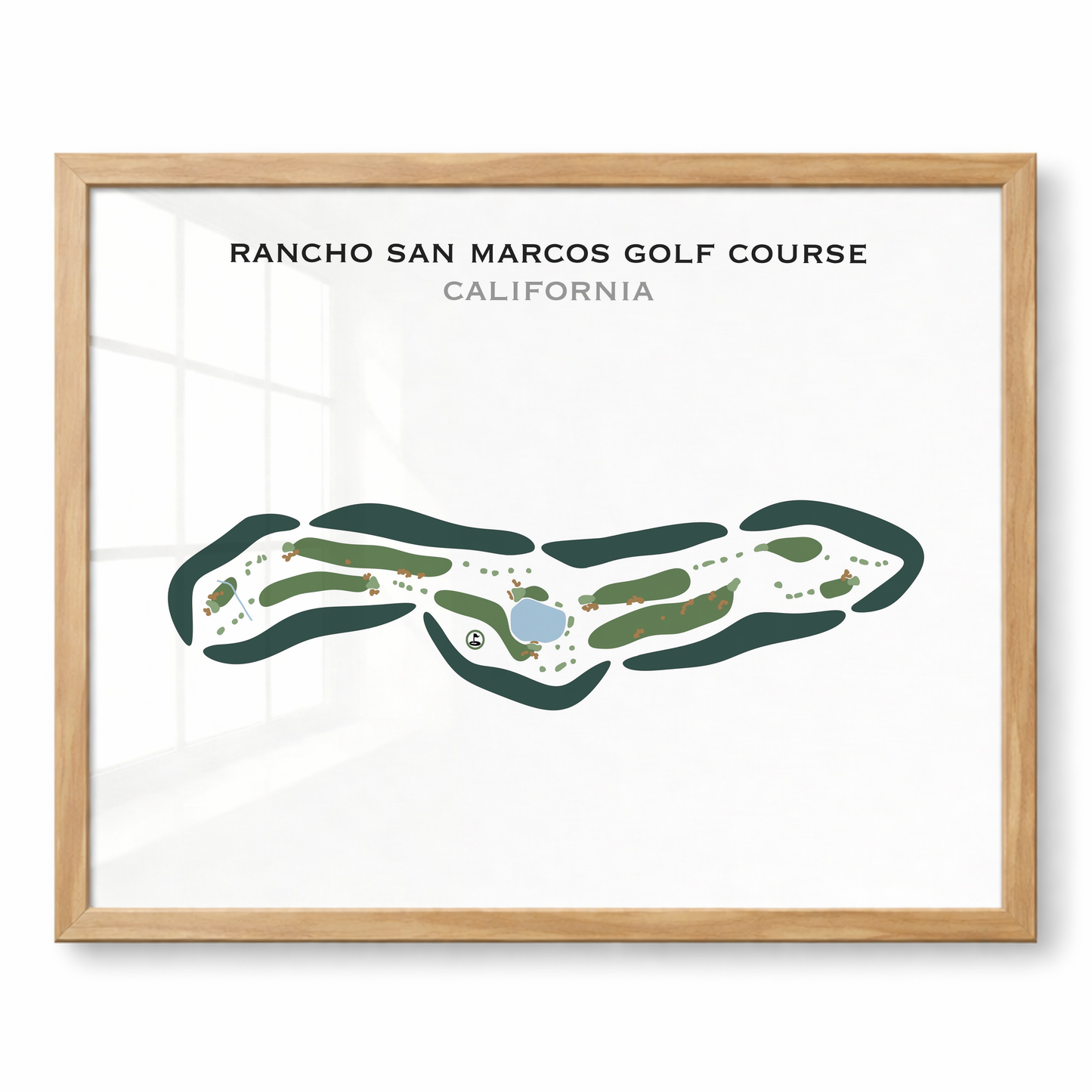 Rancho San Marcos Golf Course, California - Printed Golf Courses