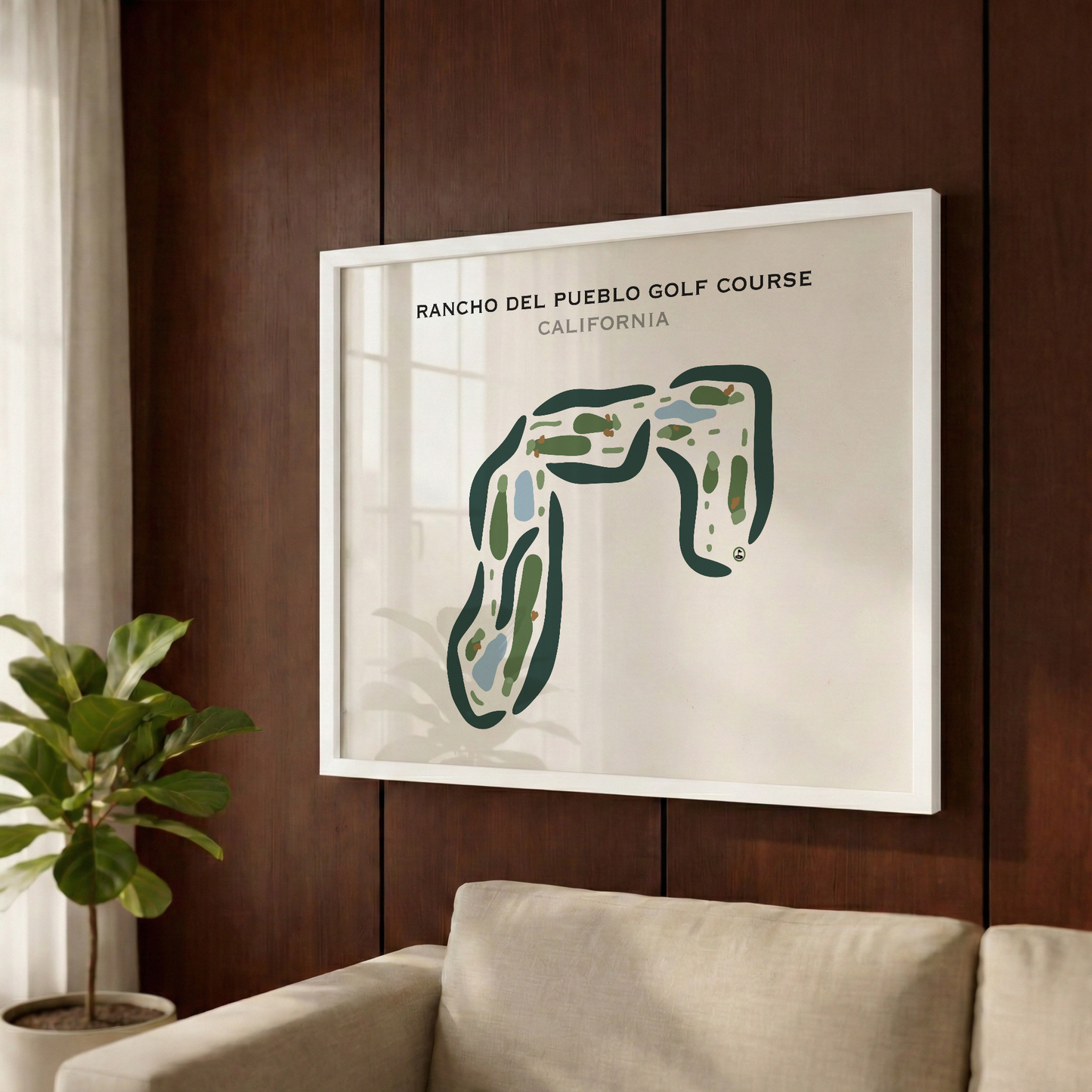 Rancho del Pueblo Golf Course, California - Printed Golf Courses