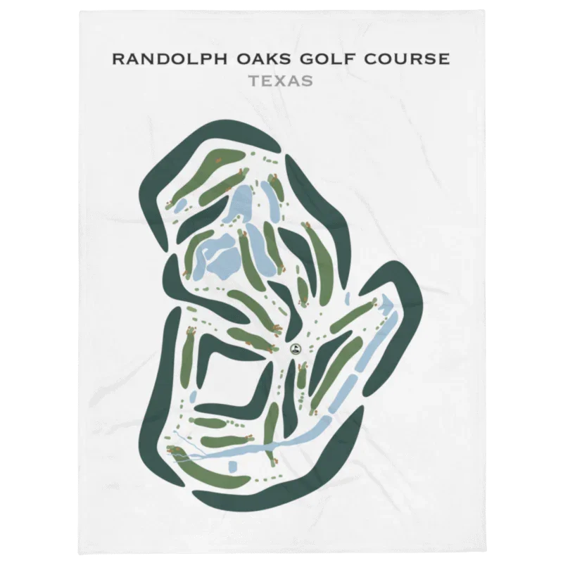 Randolph Oaks Golf Course, Texas - Printed Golf Courses