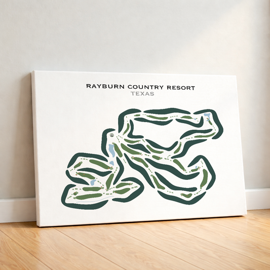 Rayburn Country Resort, Texas - Printed Golf Courses