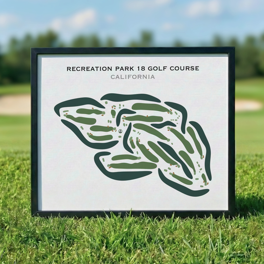 Recreation Park 18 Golf Course, California - Printed Golf Courses