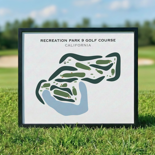 Recreation Park 9 Golf Course, California - Printed Golf Courses