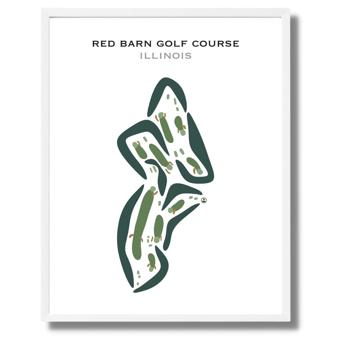 Red Barn Golf Course, Illinois - Printed Golf Courses