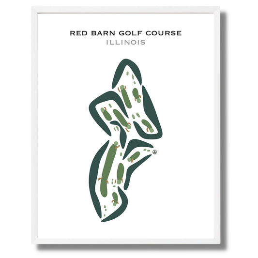 Red Barn Golf Course, Illinois - Printed Golf Courses