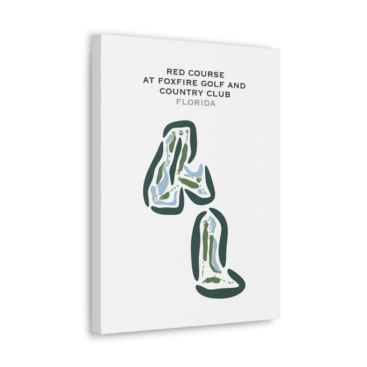Red Course at Foxfire Golf & Country Club, Florida - Printed Golf Courses