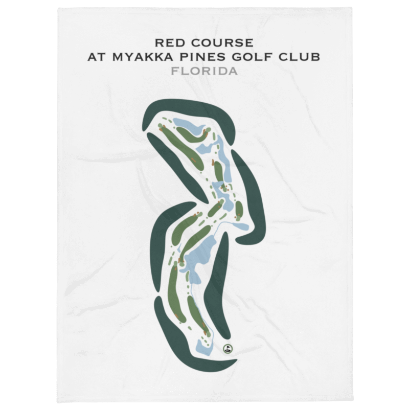 Red Course at Myakka Pines Golf Club, Florida - Printed Golf Courses