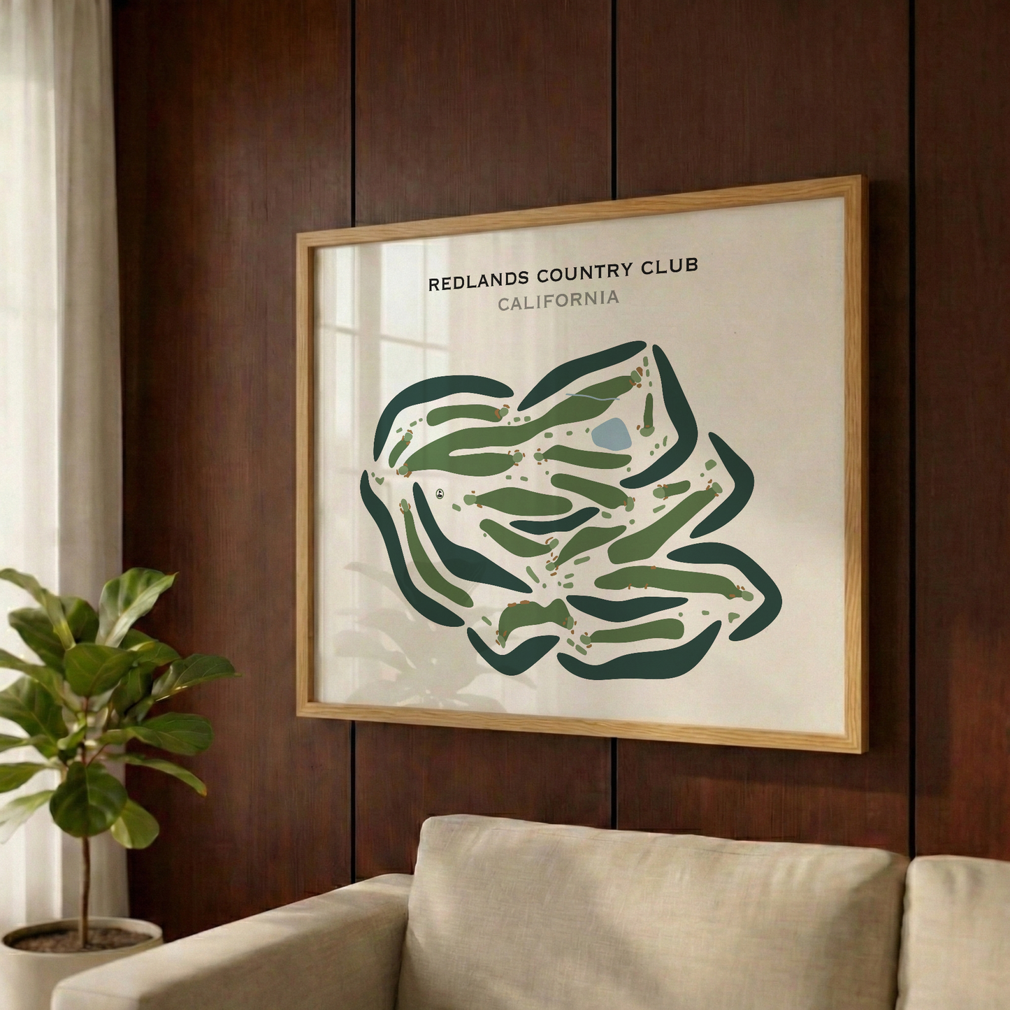 Redlands Country Club, California - Printed Golf Courses