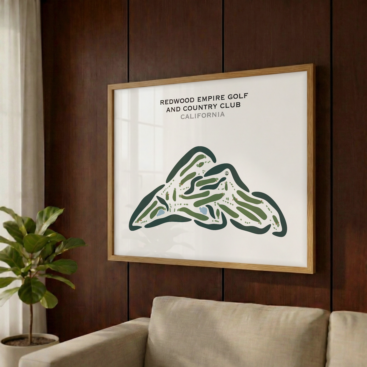 Redwood Empire Golf & Country Club, California - Printed Golf Courses
