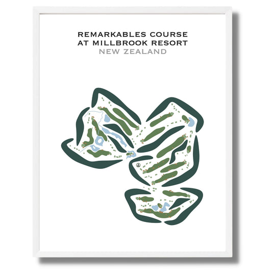 Remarkables Course at Millbrook Resort, New Zealand - Printed Golf Courses