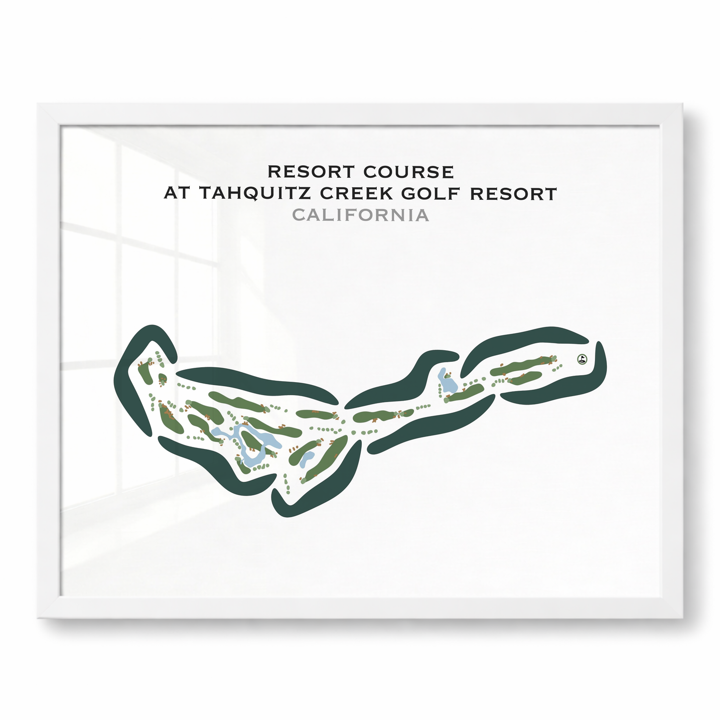 Resort Course at Tahquitz Creek Golf Resort, California - Printed Golf Courses