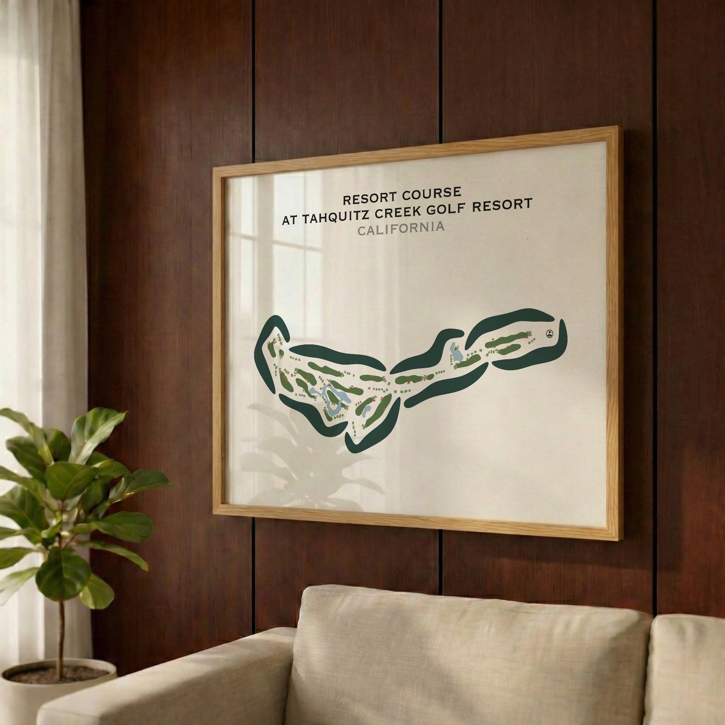 Resort Course at Tahquitz Creek Golf Resort, California - Printed Golf Courses
