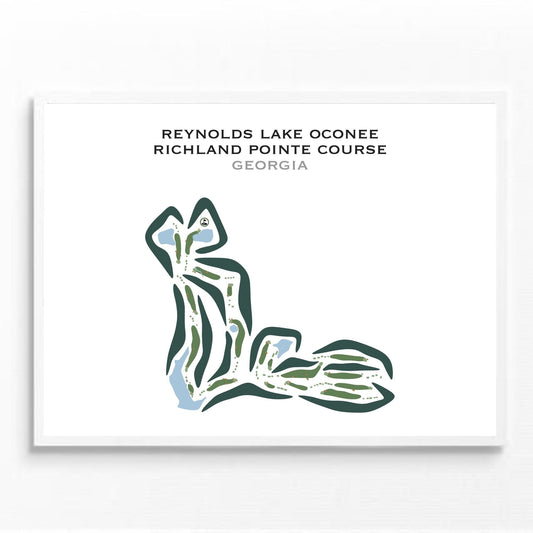 Reynolds Lake Oconee - Richland Pointe Course, Georgia - Printed Golf Courses