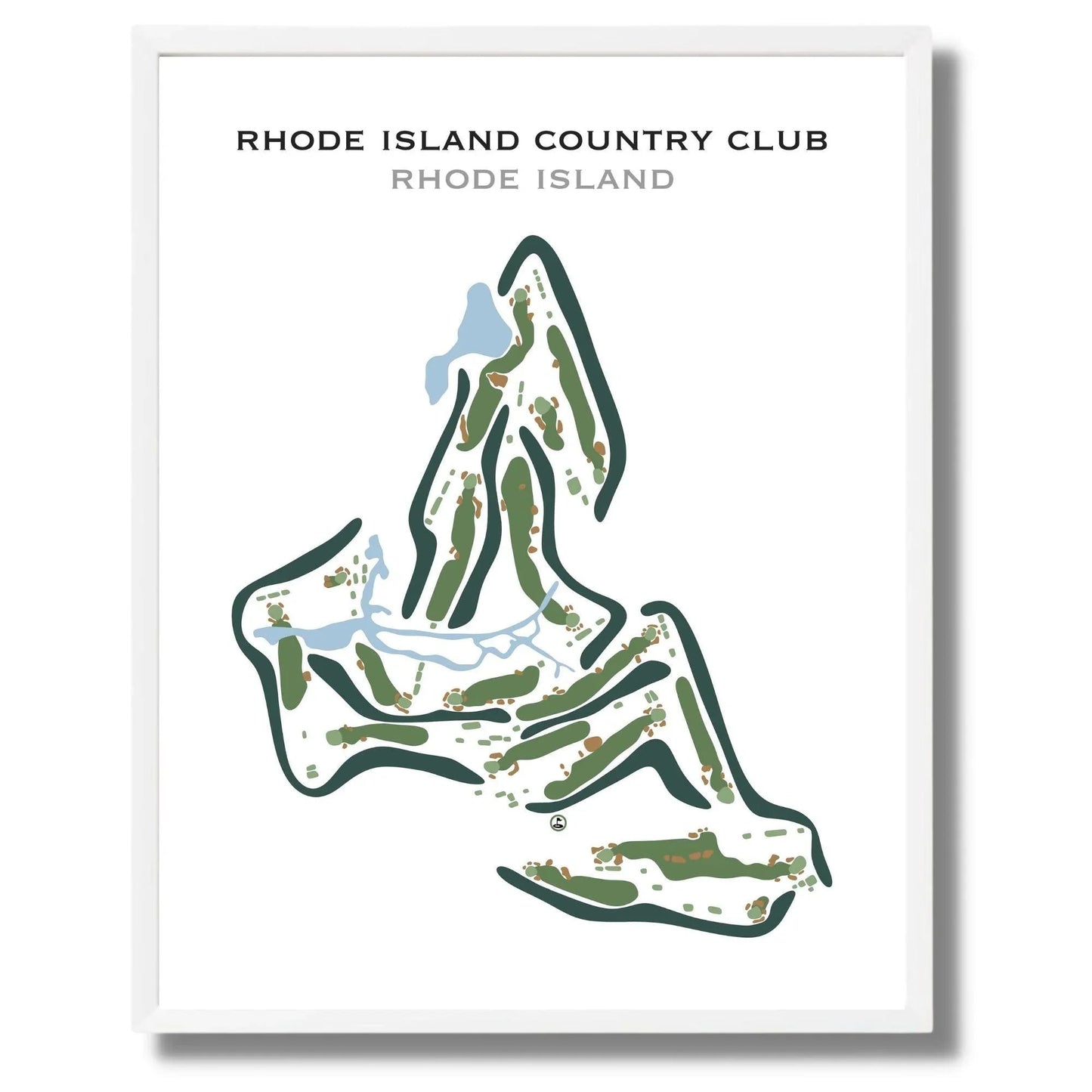 Rhode Island Country Club, Rhode Island - Printed Golf Course