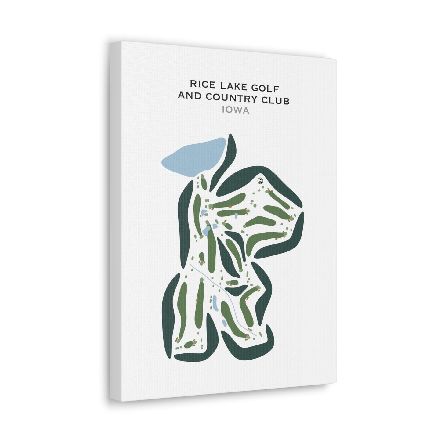 Rice Lake Golf and Country Club, Iowa - Printed Golf Courses